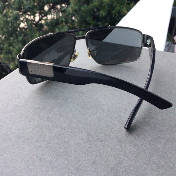Gucci Aviator Sunglasses in Dark Ruthenium Gray Polarized 1856/S Made in Italy - Picture 8 of 16